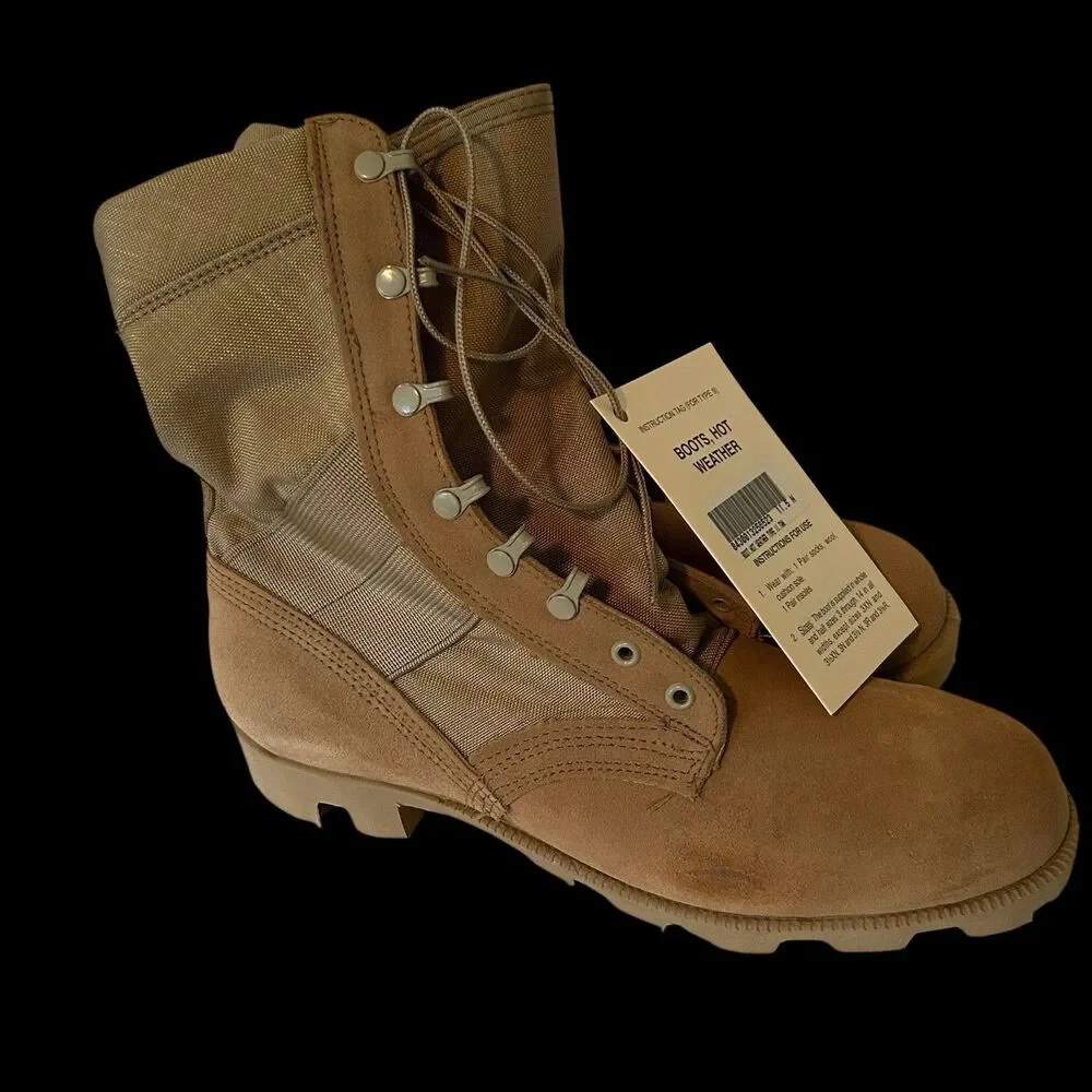 RO Search Combat Boots Size 11.5N Hot Weather Desert Tan Military New With Tag